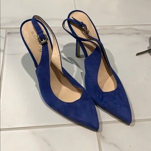 Suede Blue Pumps size 10